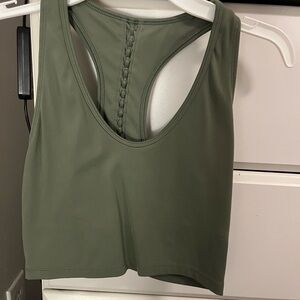 Olive Green Racerback Tank Top